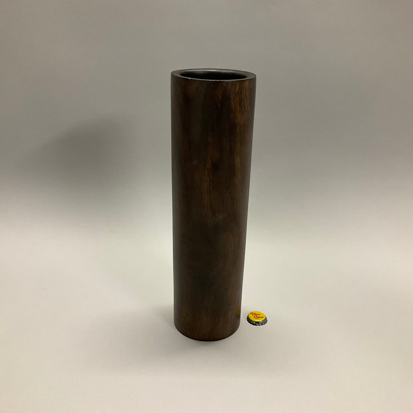 Tall Wood Vase
