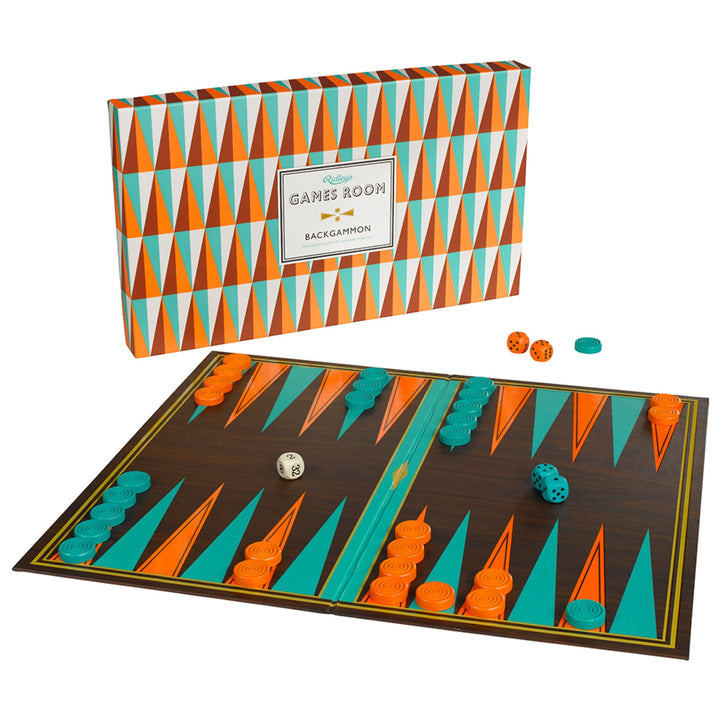 Orange and Blue Backgammon