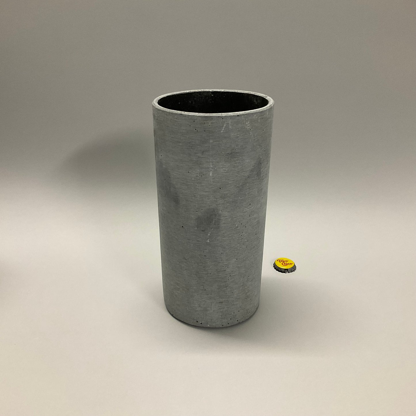 Dark Gray Cement Vases