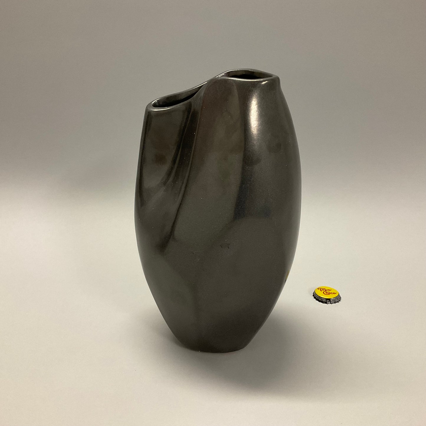 Pinched Black Vases