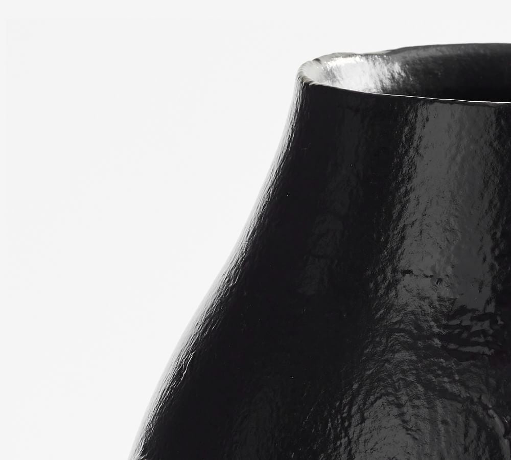 Tall Black Jug Vase