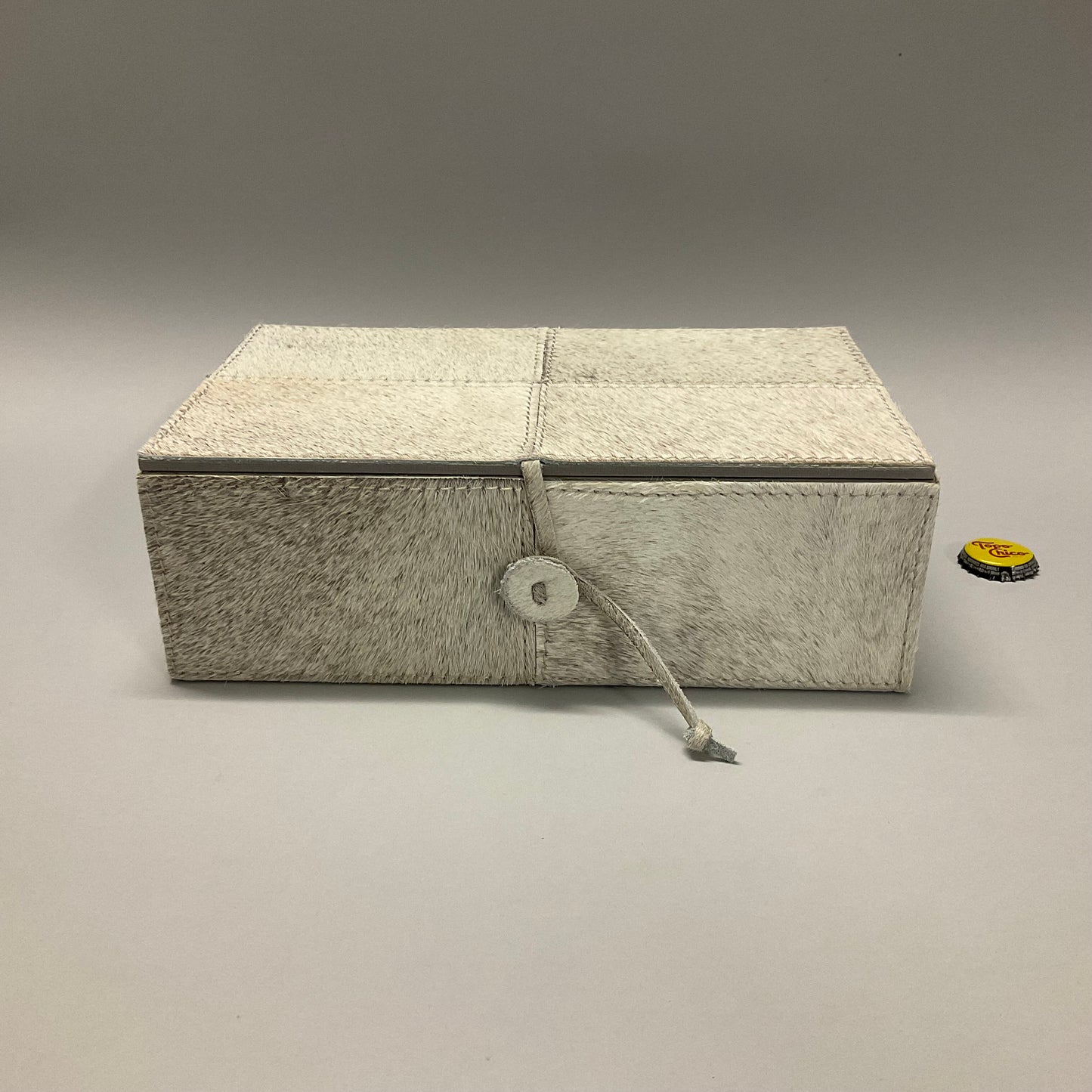 Gray Cowhide Boxes