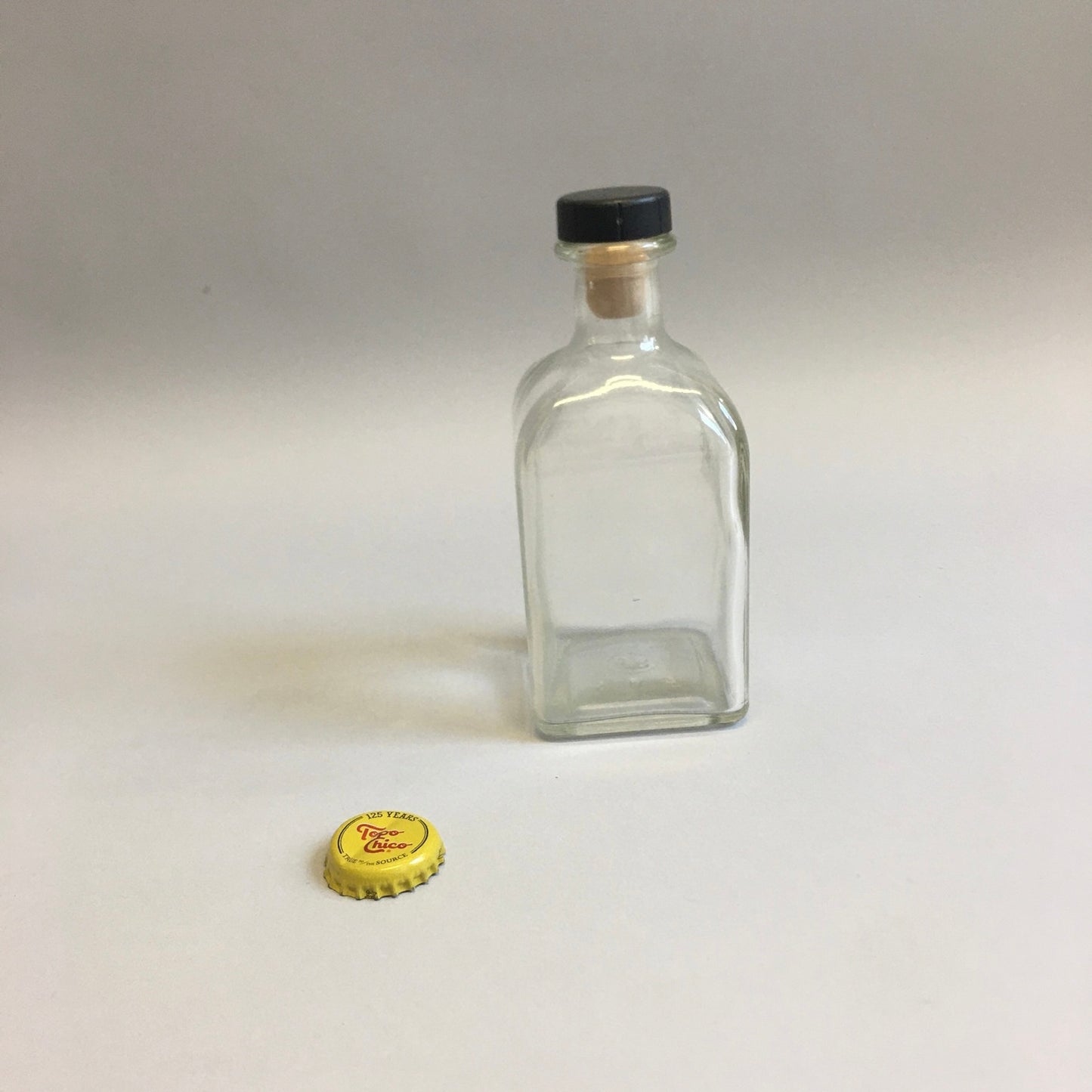 Square Jar with Cork Lid