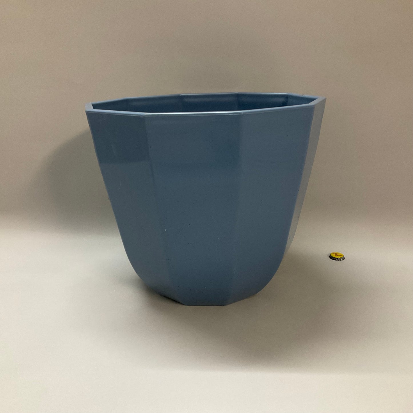 Blue Plastic Planter