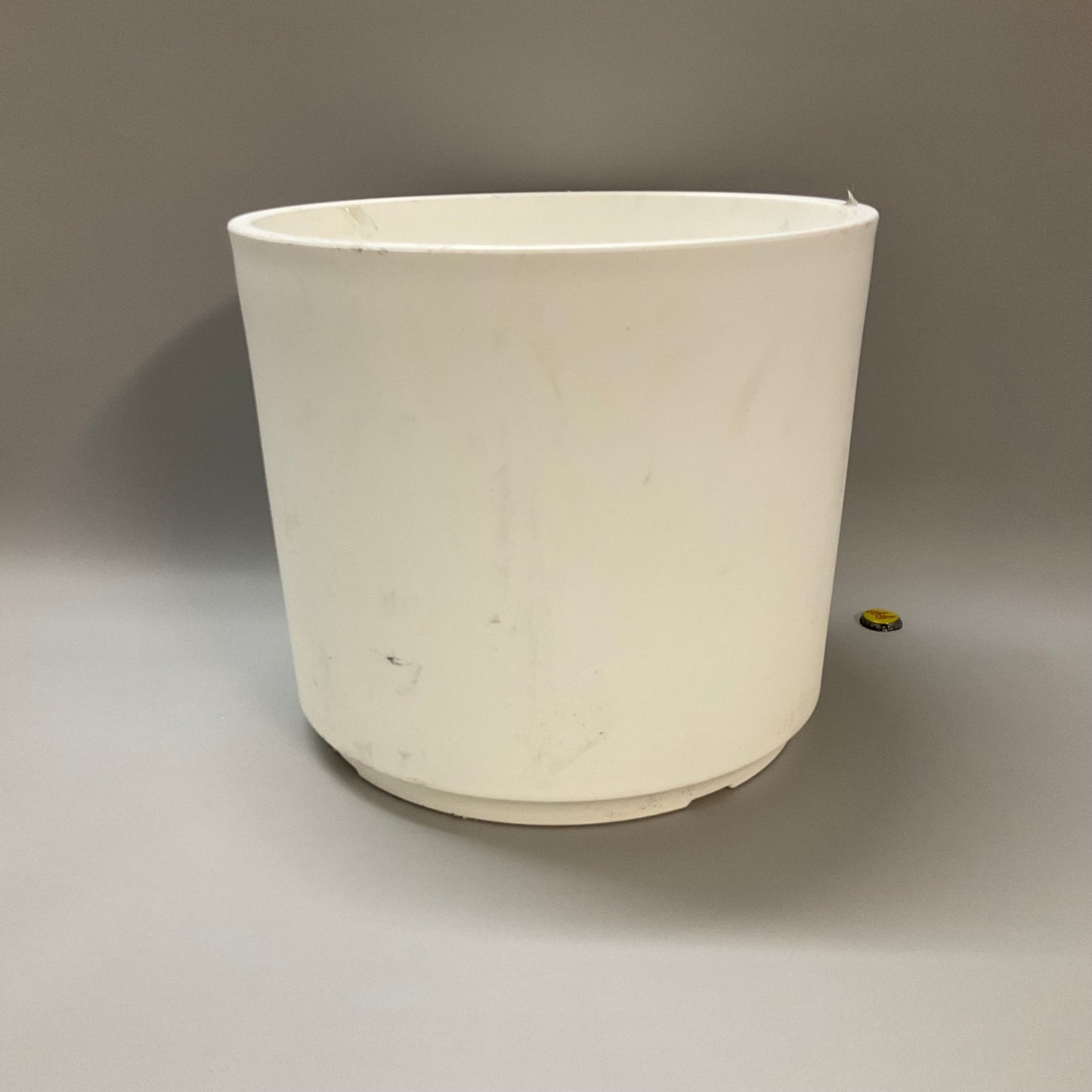 White Plastic Planter