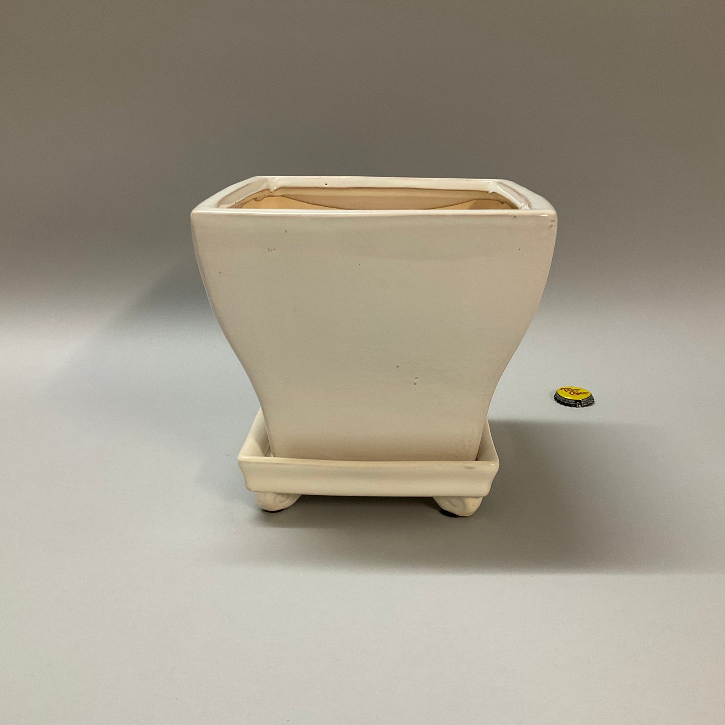 White Square Planters