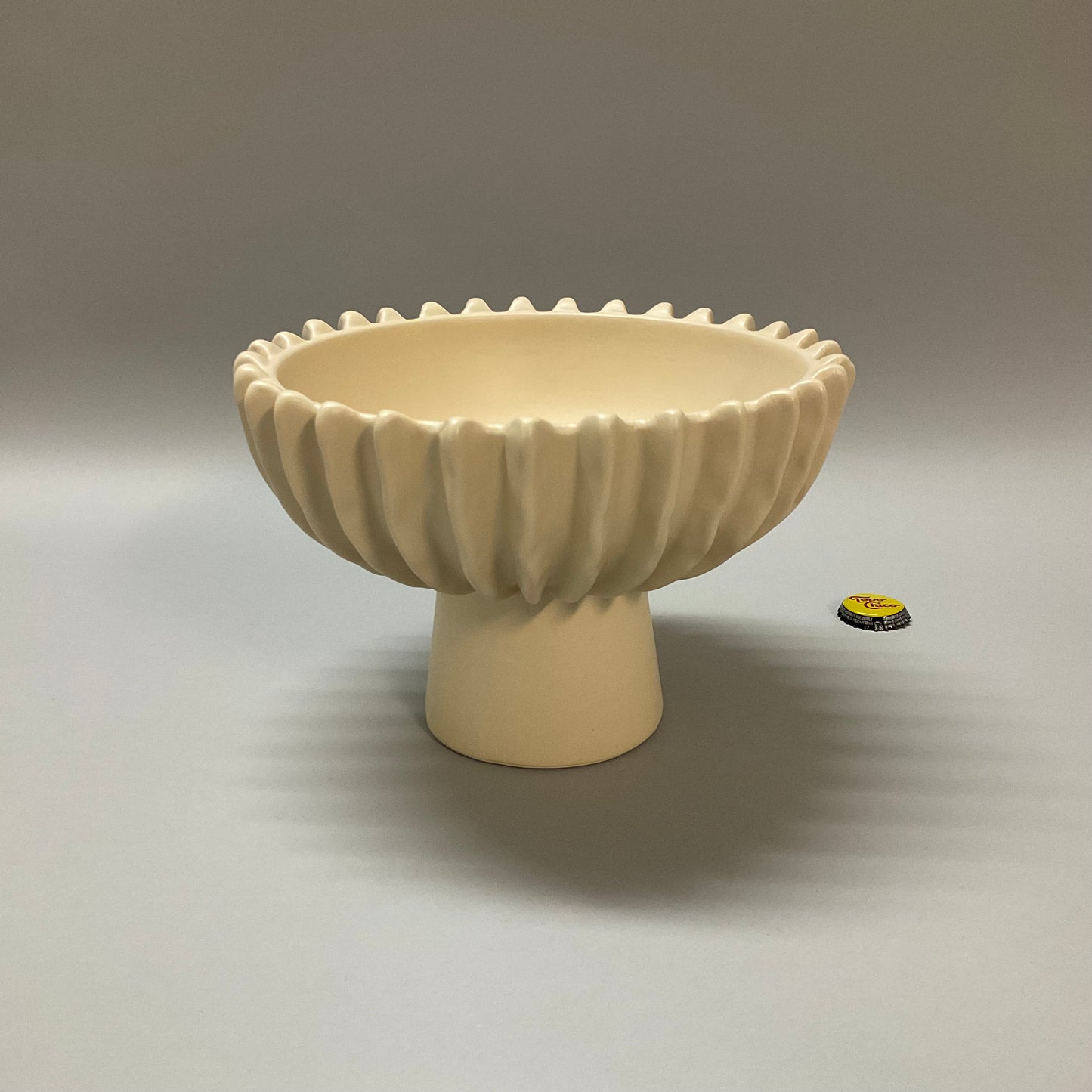Ridged Footed Bowl