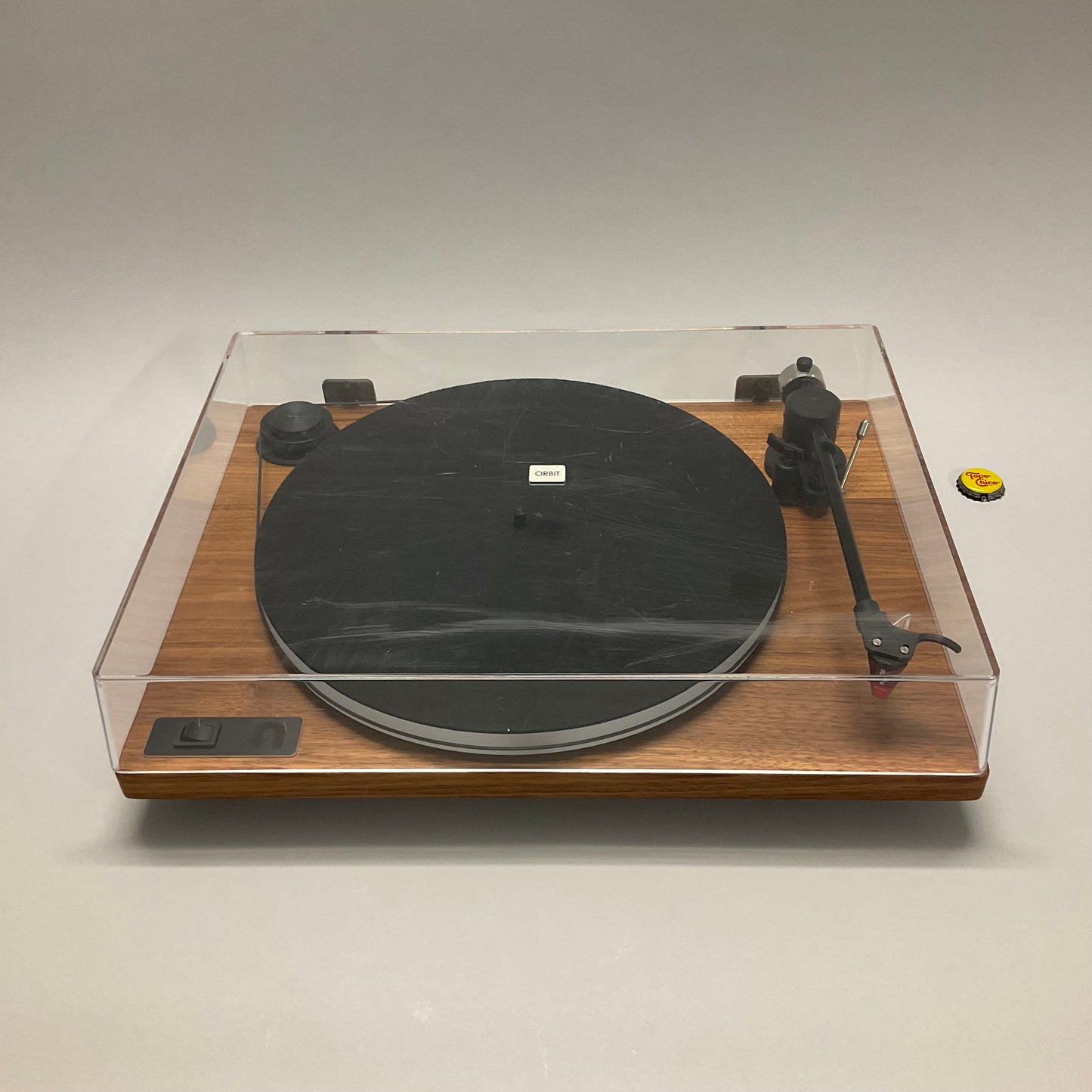 Walnut Turntable with Acrylic Top