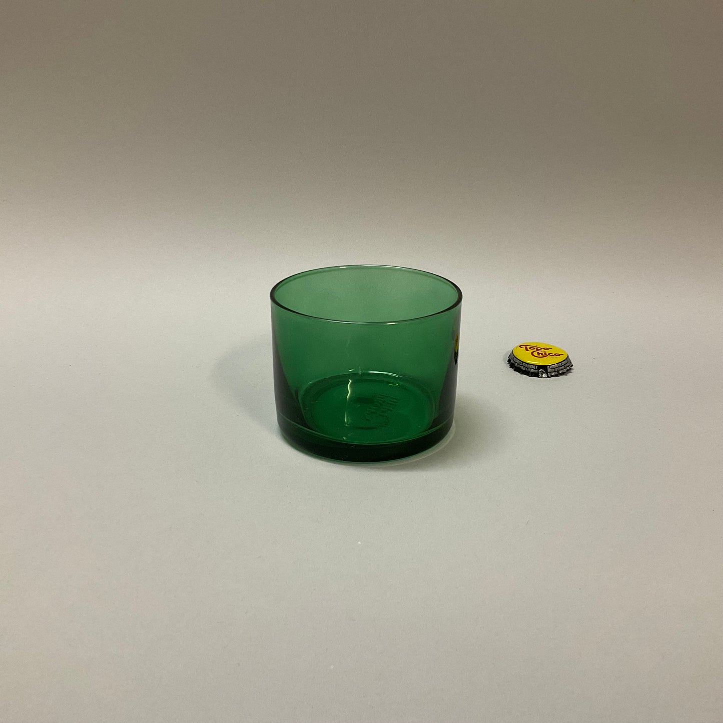 Green Glass Candle Holder