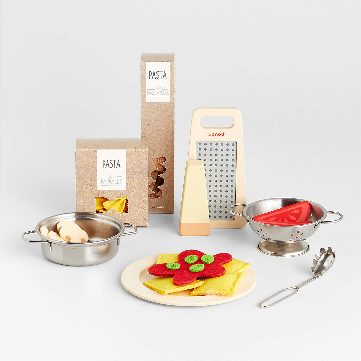 Wooden Pasta Kids Playset