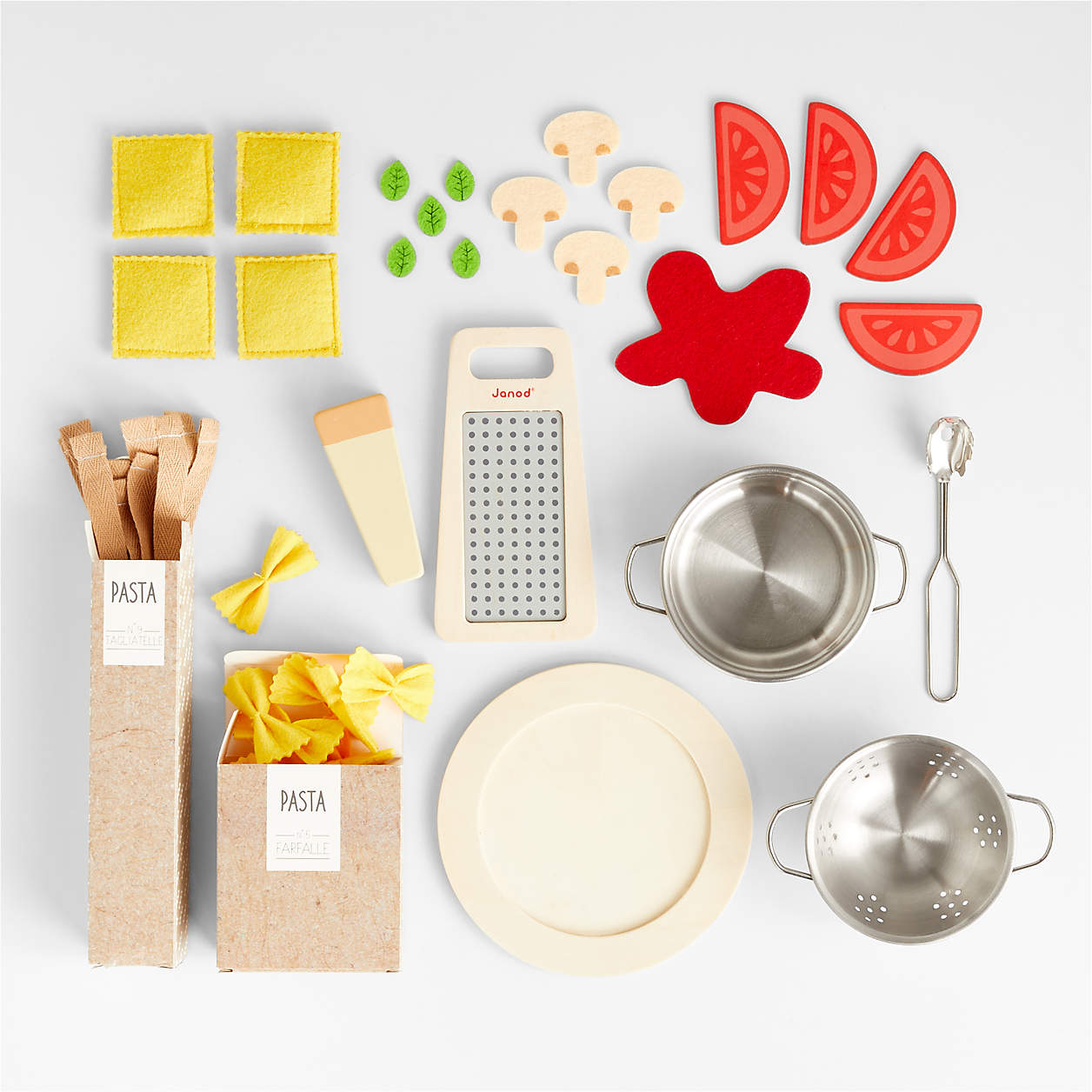 Wooden Pasta Kids Playset