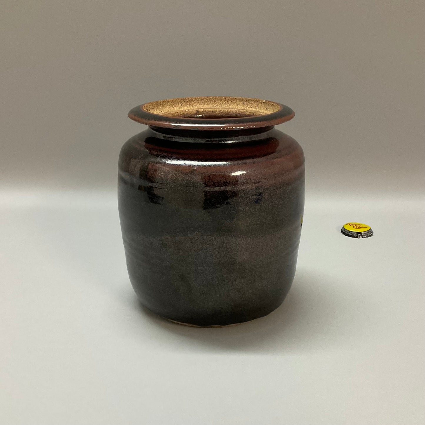 Brown/Black Vintage Pottery Vase