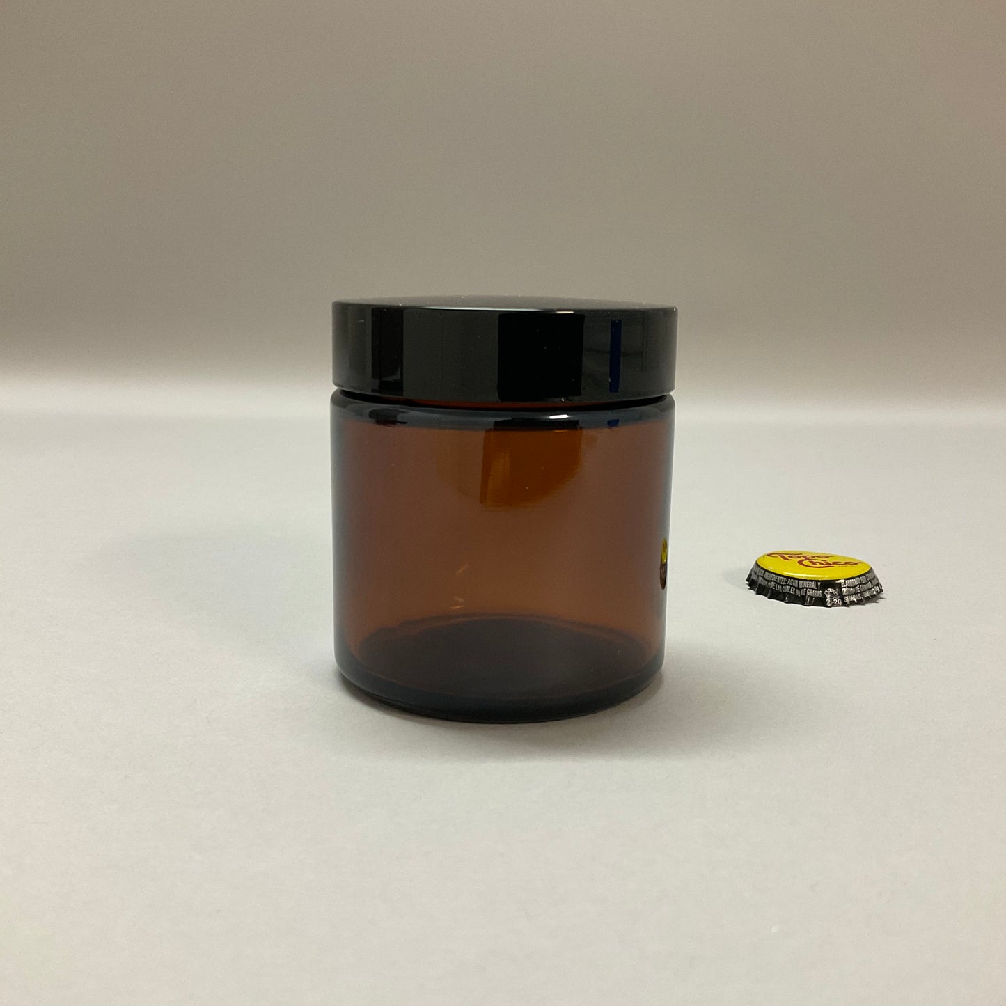 4oz Round Amber Glass Jars