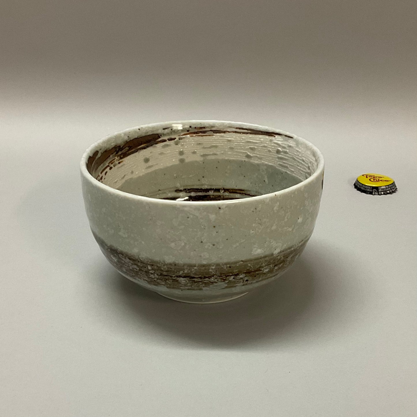 Brown Swirl Glazed Porcelain Bowl