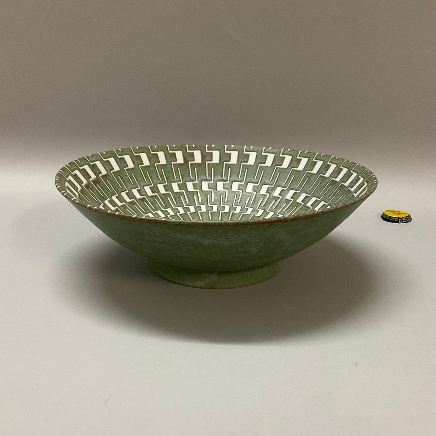 Sage Green Patterned Bowl