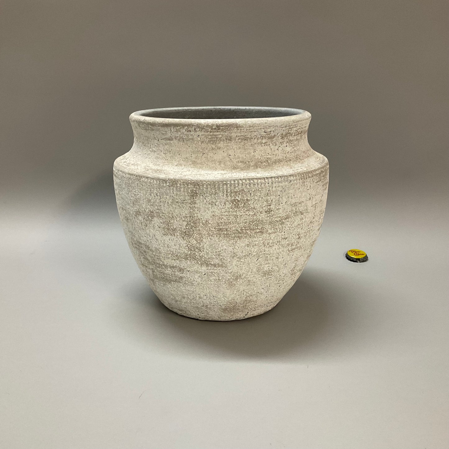 Light Gray Textured Vase