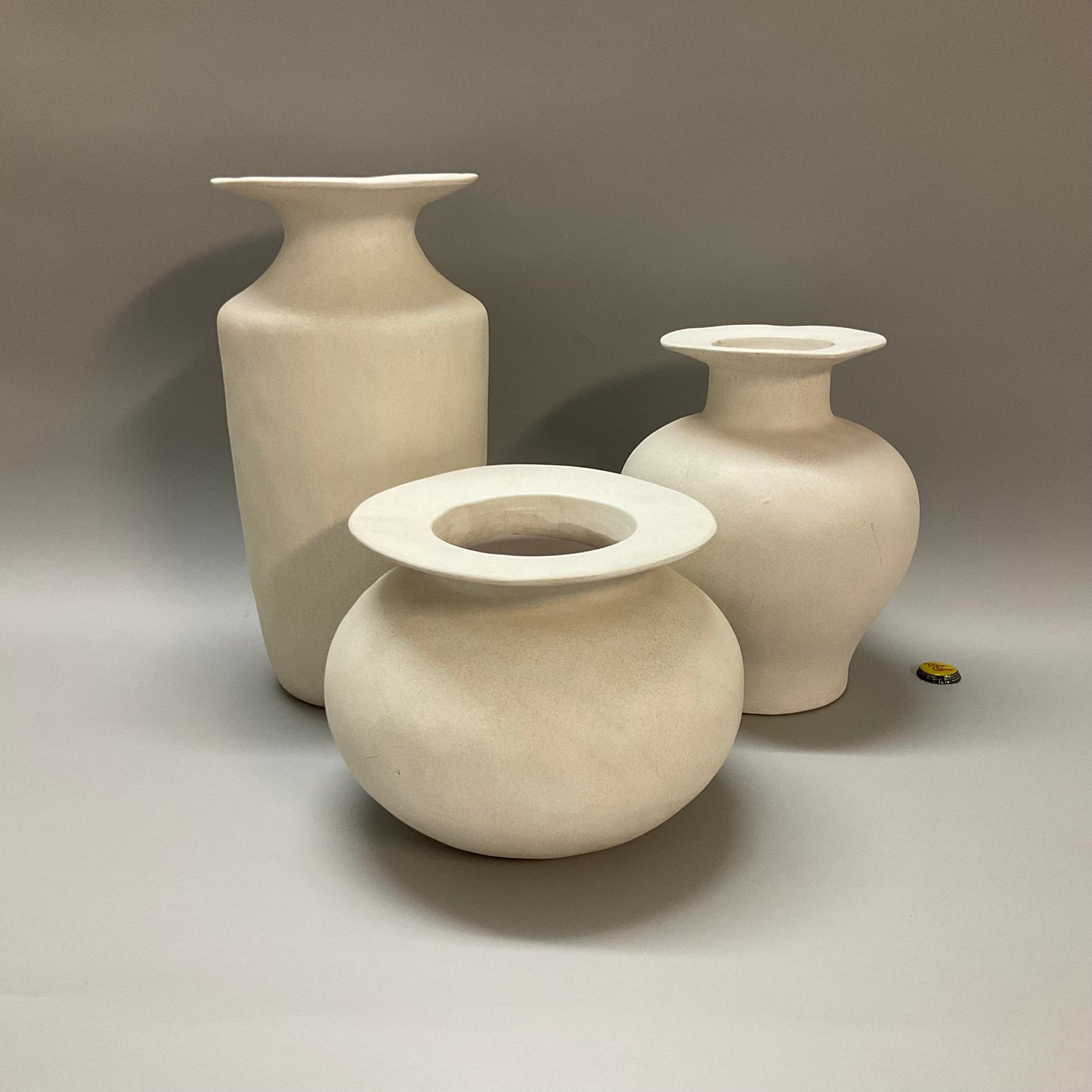 Exaggerated Rim Ceramic Vases