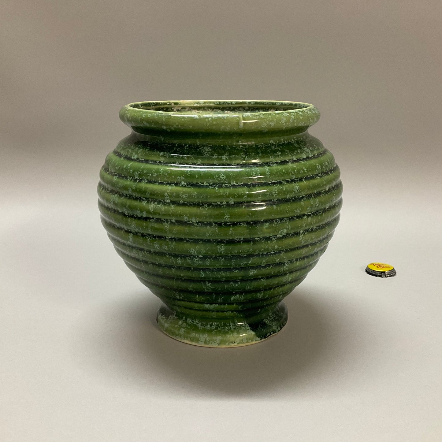 Vintage Green Urn Vase