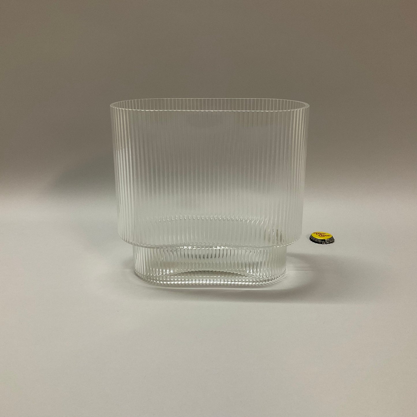 Glass Fluted Vase