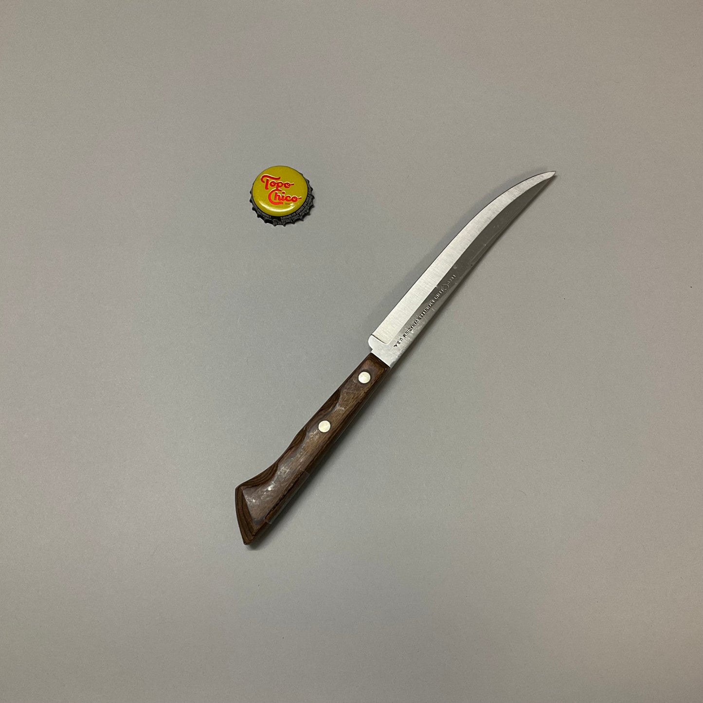 Stainless Steel Steak Knife with Wood Handle