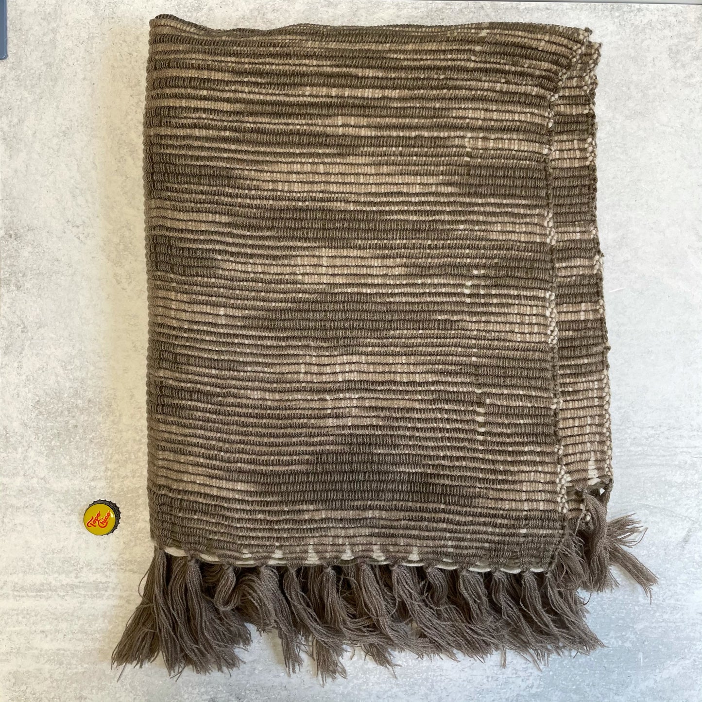 Marled Taupe Throw