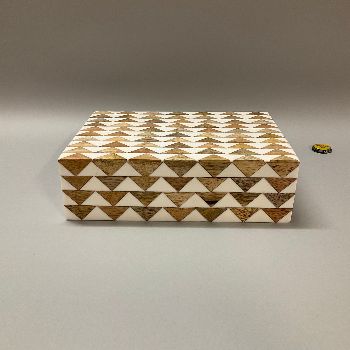 White/Brown Decorative Storage Box