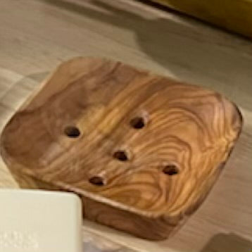Square Wooden Soap Dish