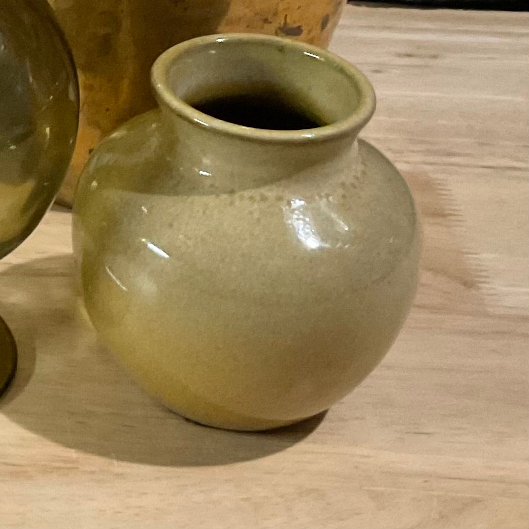 Yellow Bulb Bud Vase