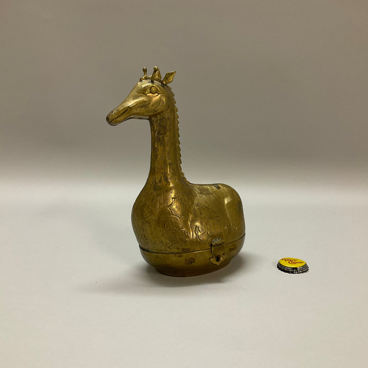 Vintage Brass Lidded Giraffe Box