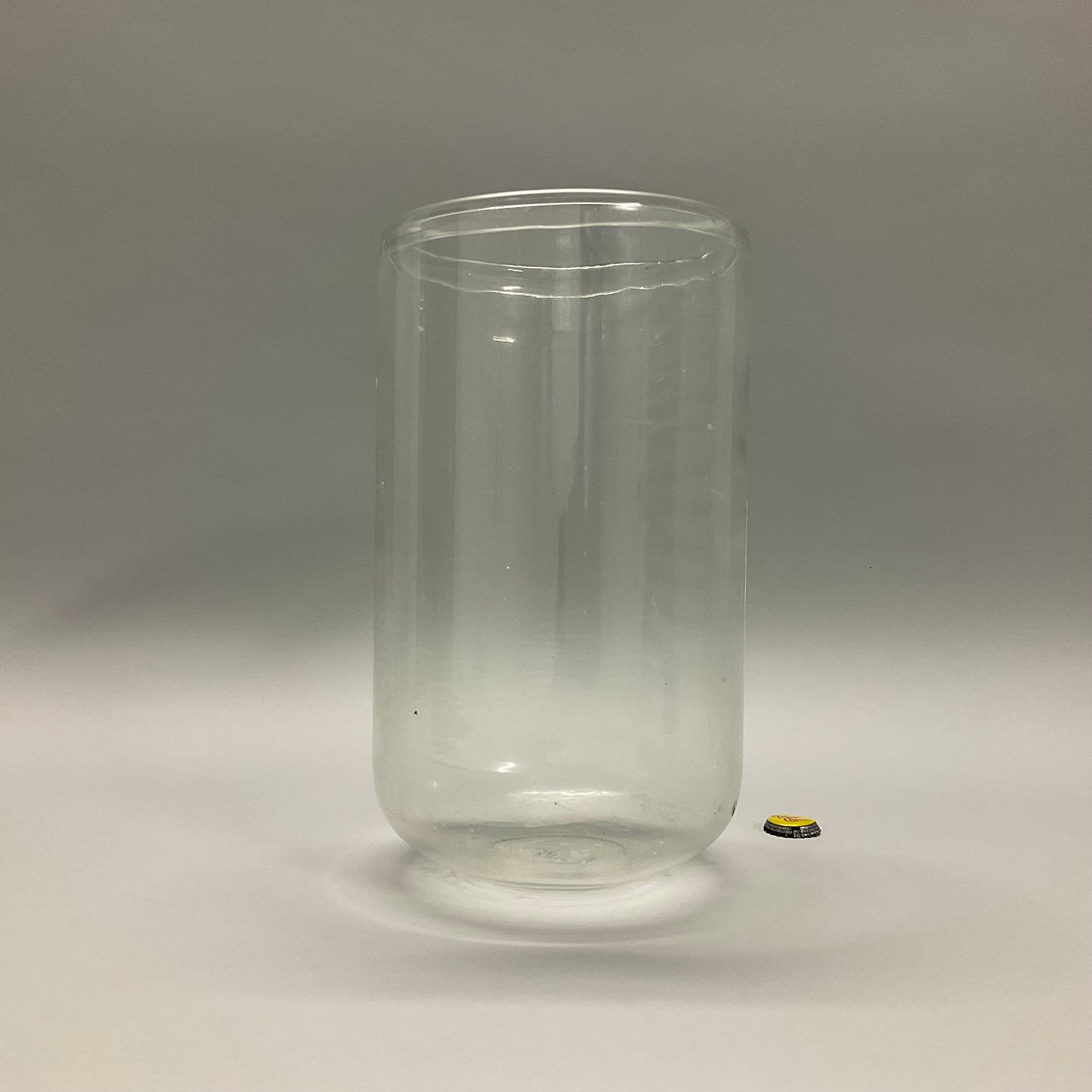 Clear Glass Vase with Lip
