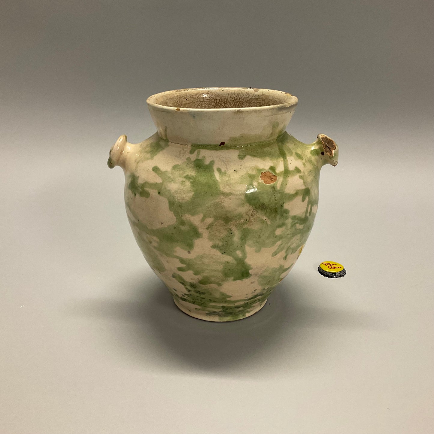 Green Hungarian 19th Century Folk Pitcher