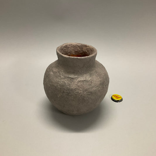 Gray Mache Vase