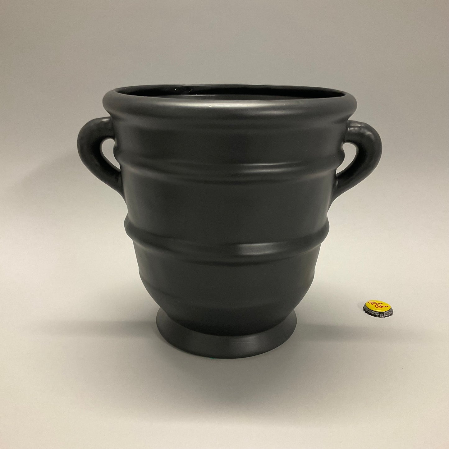 Black Vase with Handles