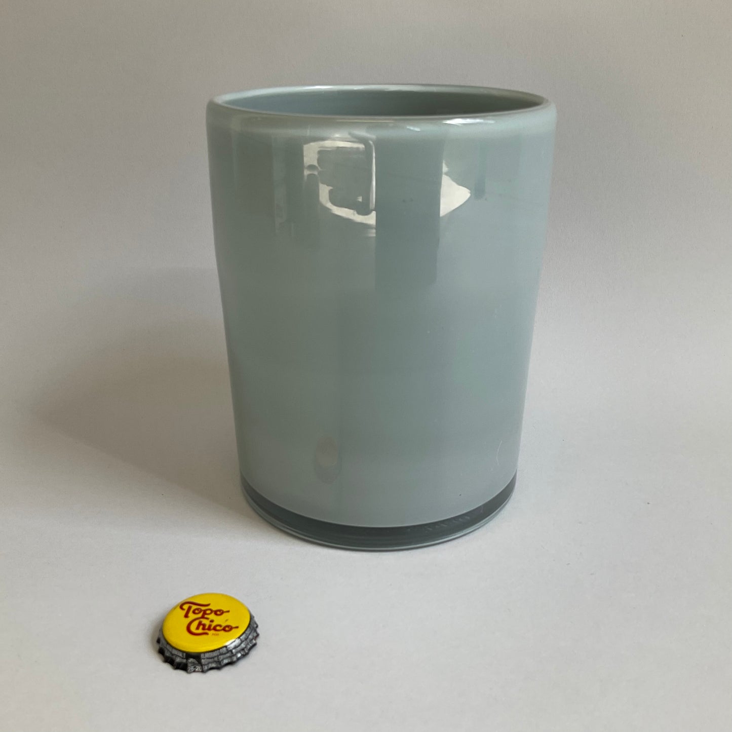 Gray Glass Candle Holders