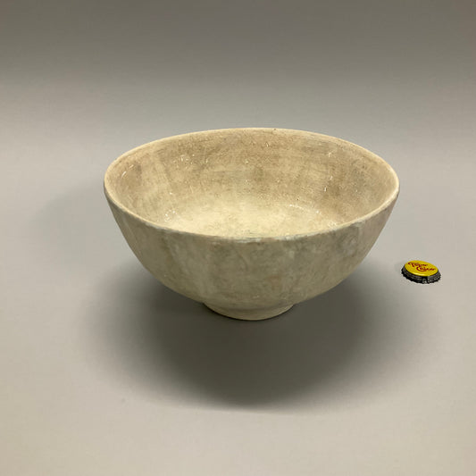 Light Gray Ceramic Footed Bowl