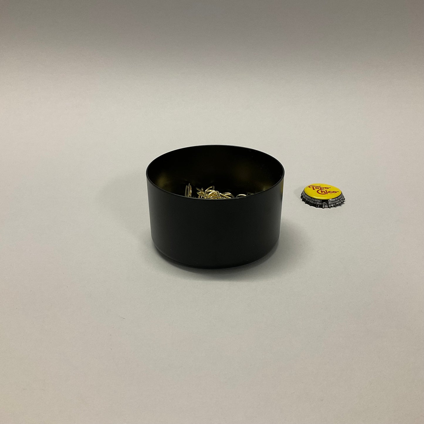 Black Metal Paper Clip Holder