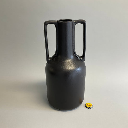 Black Ceramic Urn Vase