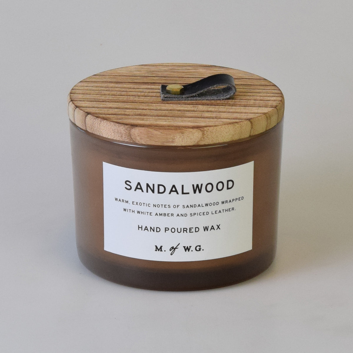 Wood Lidded Glass Candles