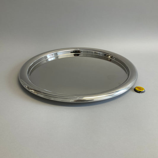 Round Stainless Steel Serving Tray