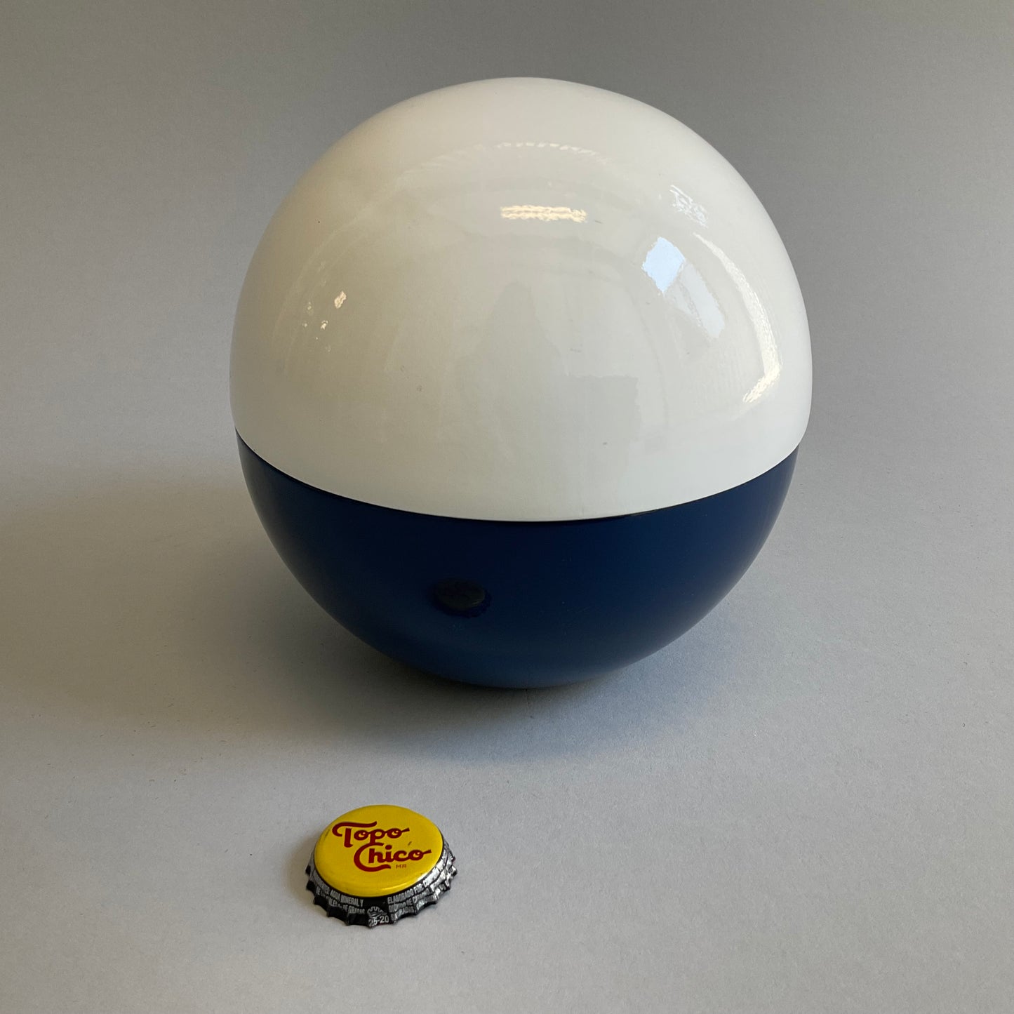 Blue and White Round Box