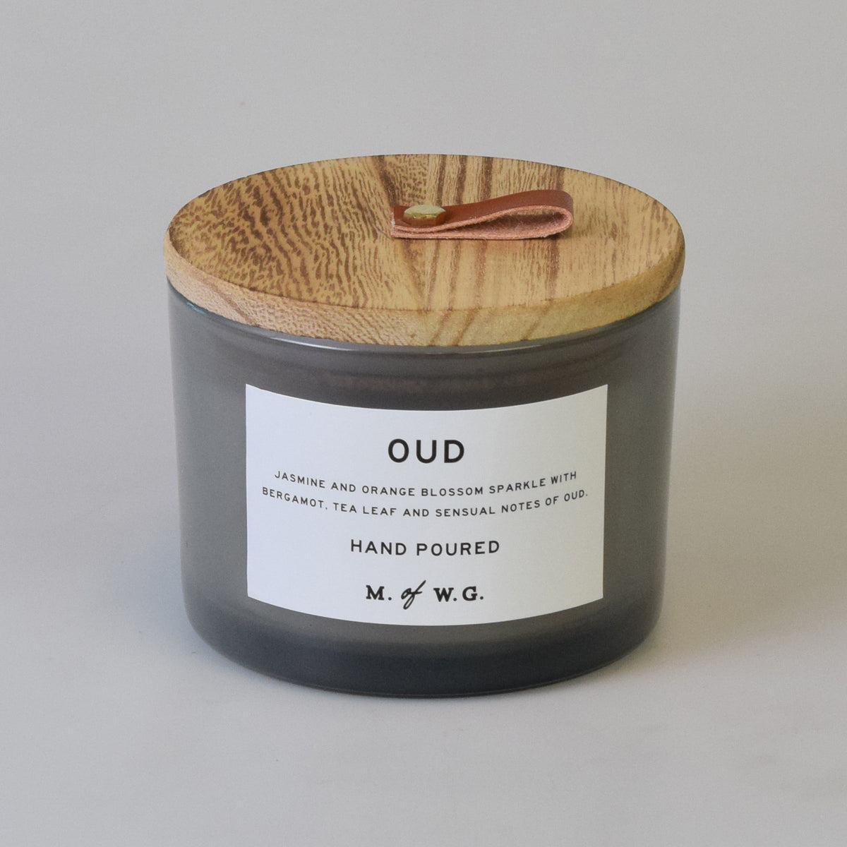 Wood Lidded Glass Candles