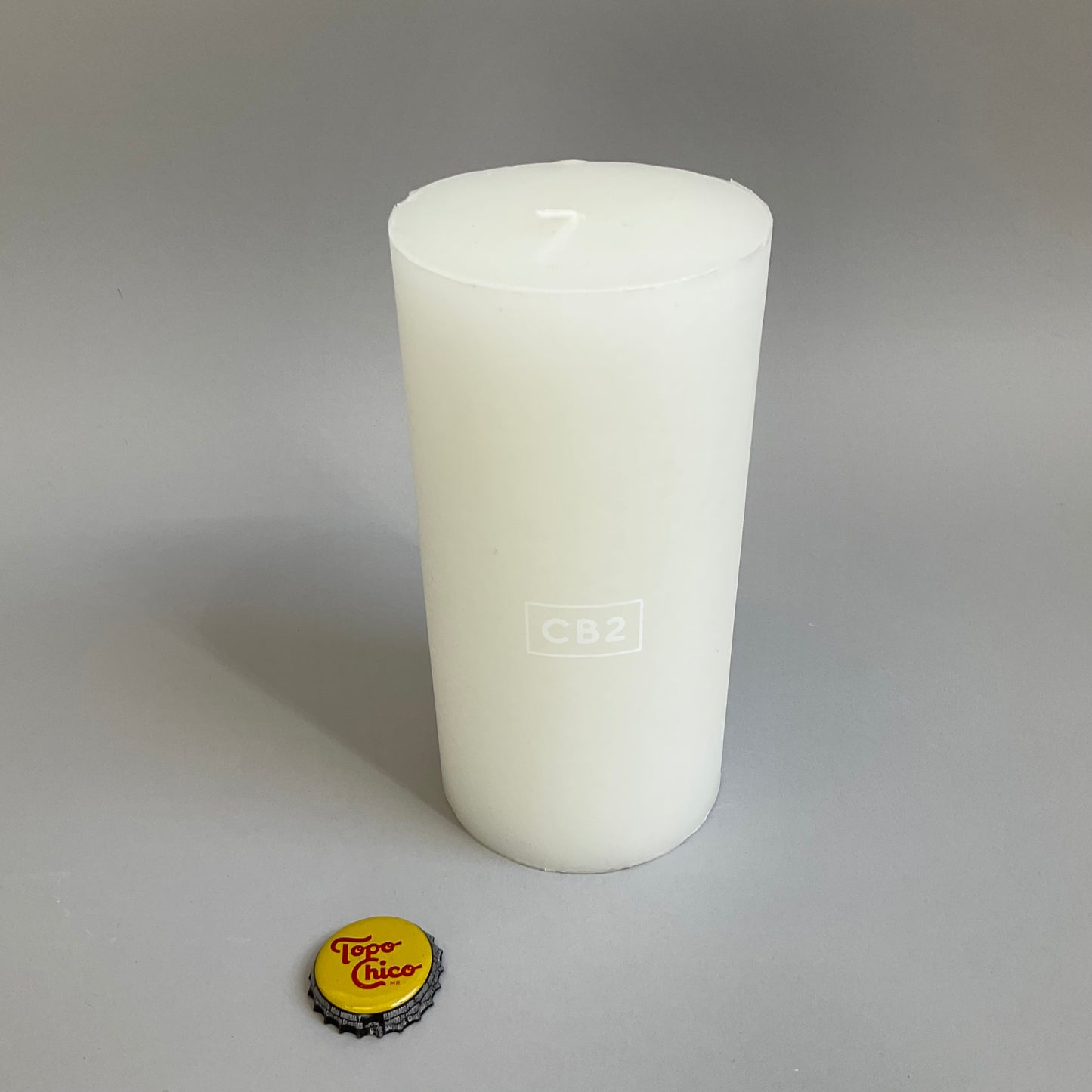 White Pillar Candle