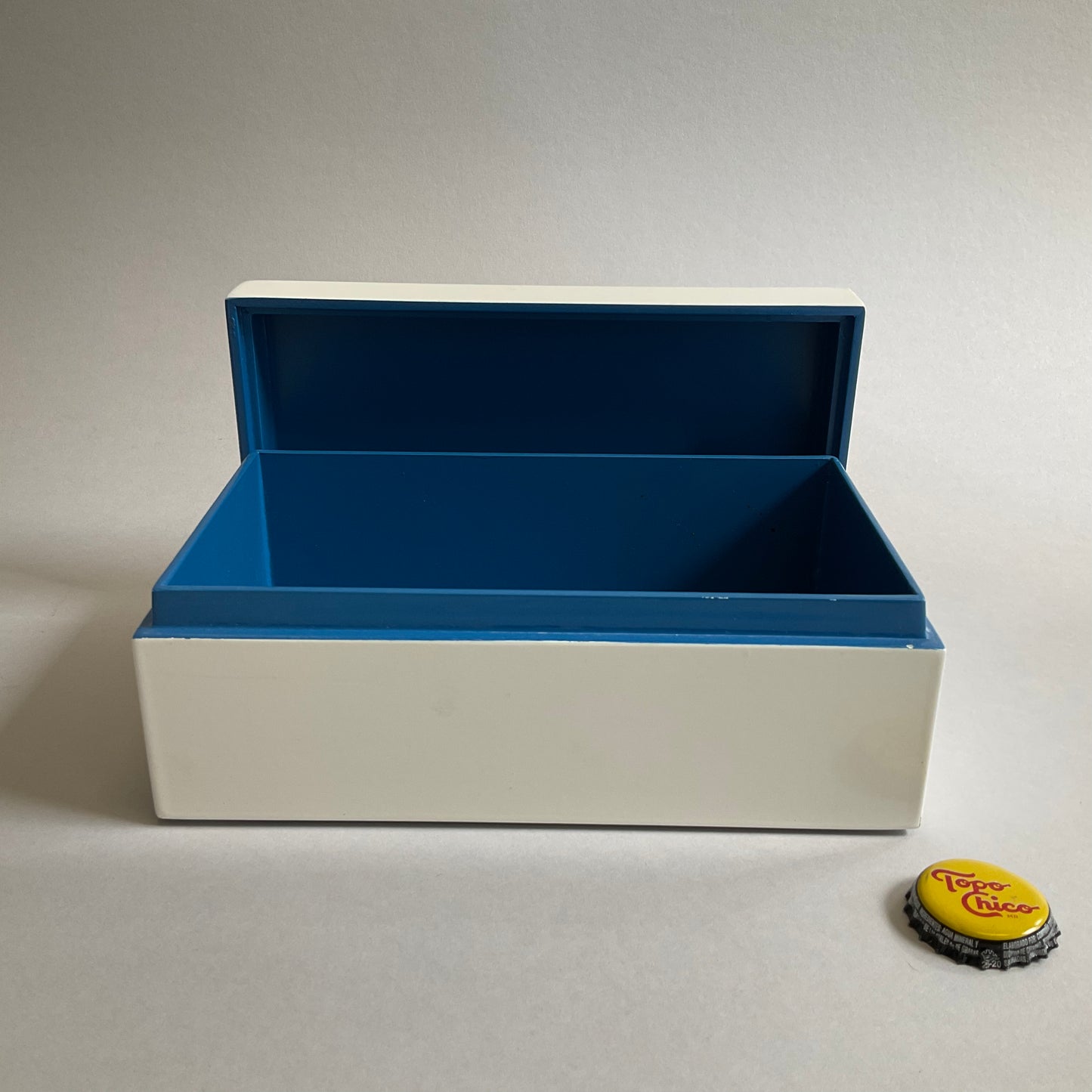 White Box with Blue Interior