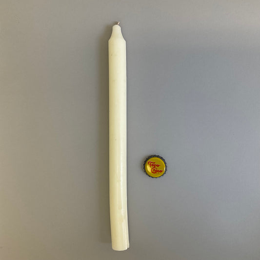 11-inch White Taper Candle