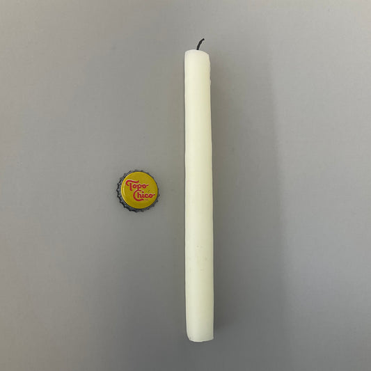 White Beeswax Taper Candle