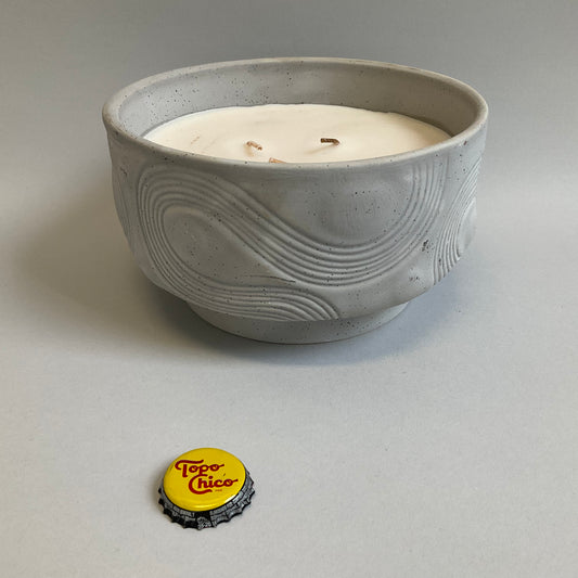 Gray Stone Candle