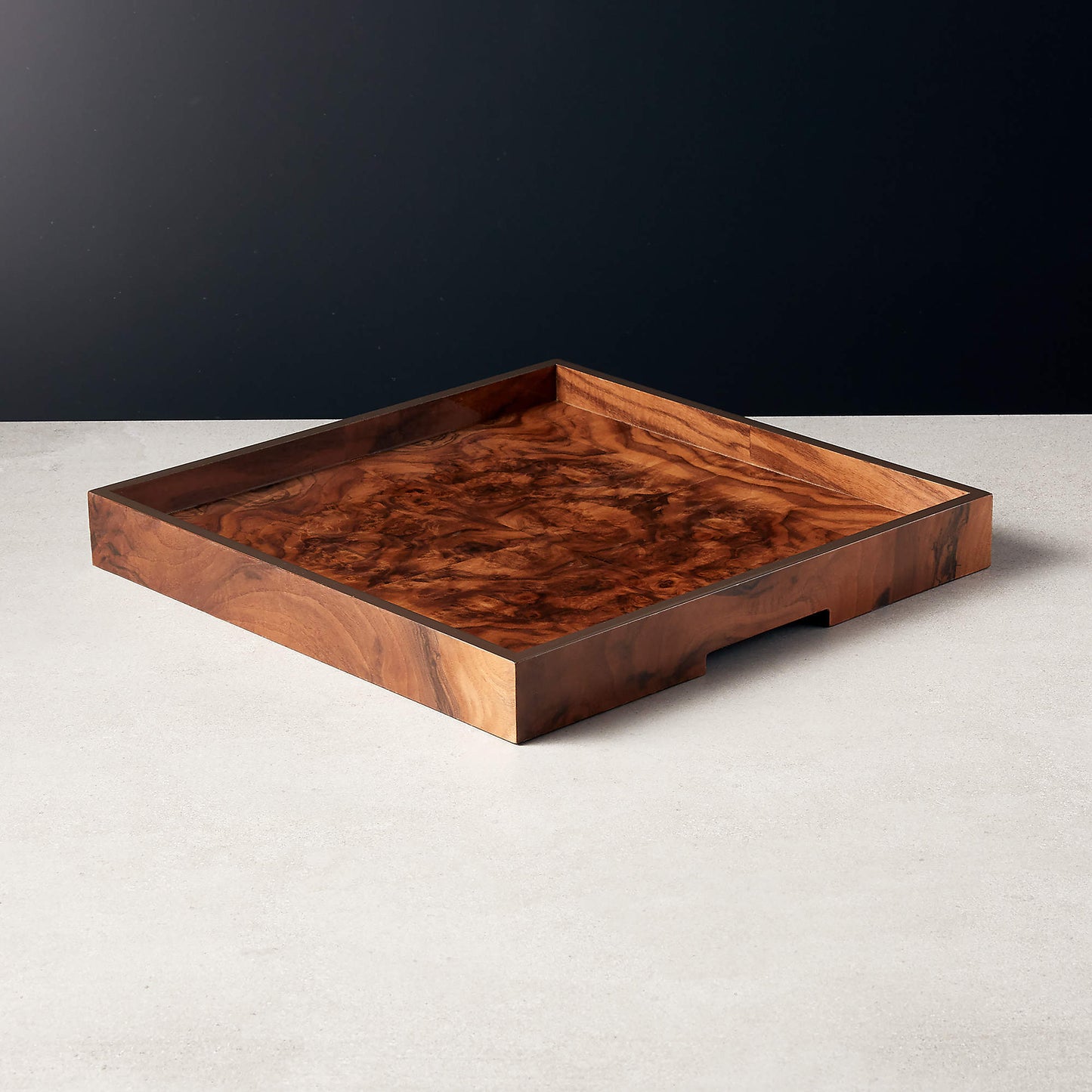 Burlwood Trays
