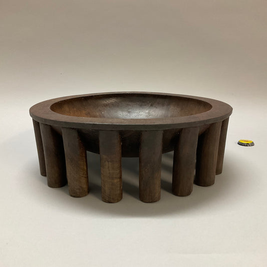 Wood Bowl with Legs