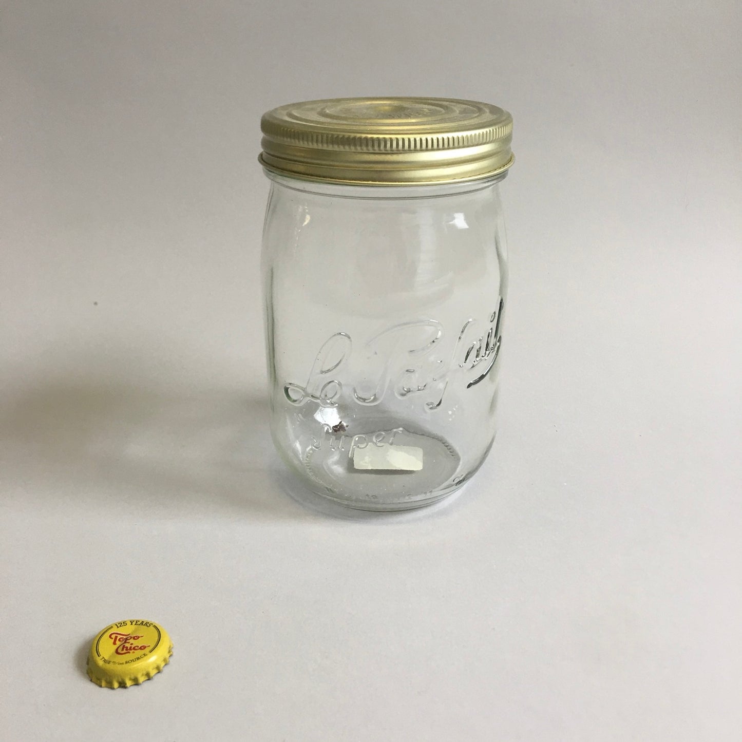 Mason Jars with Gold Lids