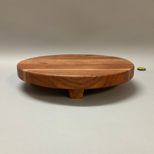 Footed Wood Tray